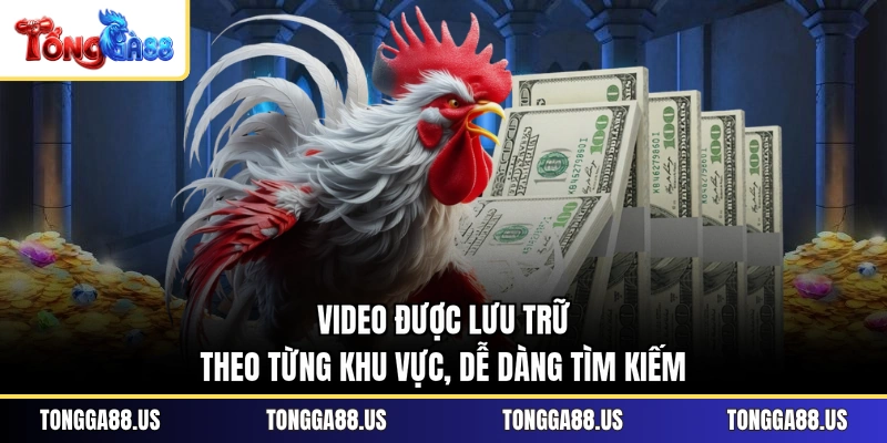 Video được lưu trữ theo từng khu vực, dễ dàng tìm kiếm